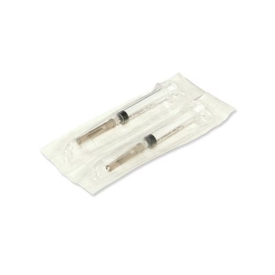 Ideal Syringe / Needle Combo Luer Slip with Plastic Hub Soft Pack - 1 cc, 25G x 5 / 8"